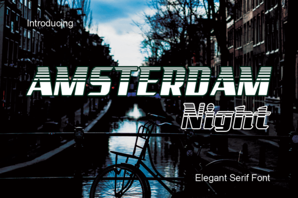 Amsterdam Night: A Modern Display Font for Creative Branding