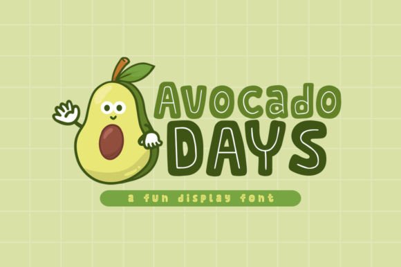 Bring Charm to Your Creations with Avocado Days Font