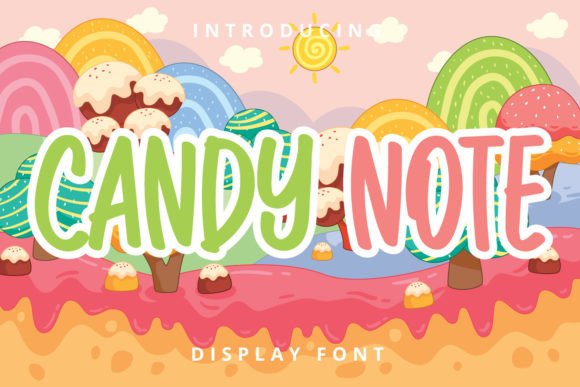 Candy Note: A Fun and Playful Display Font for Web Design