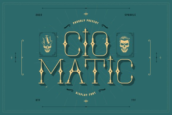 Ciomatic: A Vintage Display Font for Web Design