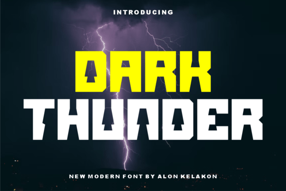 Dark Thunder Font: A Bold Typeface for Your Brand Personality