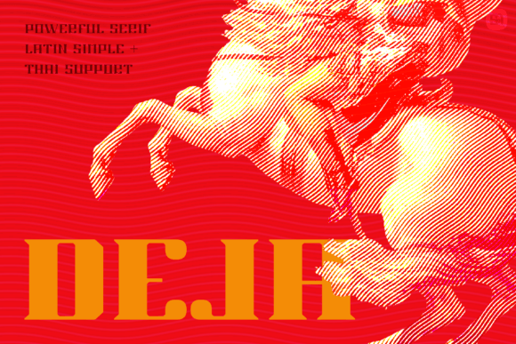 Deja: A Bold Display Font for Modern Digital Designs