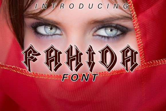 Discover Fahida: A Bold Gothic Display Font for Creative Makers