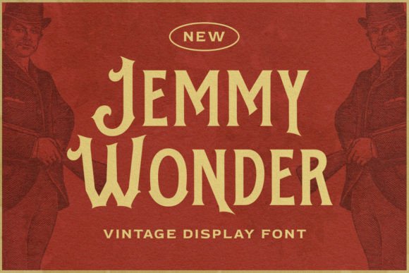 Discover Jemmy Wonder: A Vintage Display Font for Modern Brands