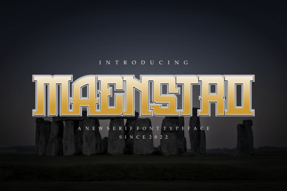 Discover Maenstro: A Modern Display Font for Editorial Design