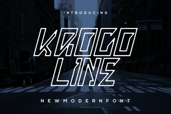 Discover the Modern Charm of Kroco Line Font