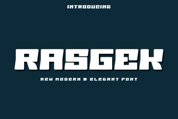 Elevate Your Brand with Rasgek: A Modern Display Font