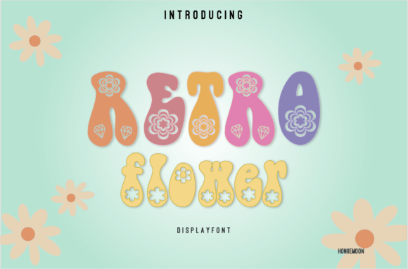 Enhance Your Brand with Retro Flower: A Fun Display Font
