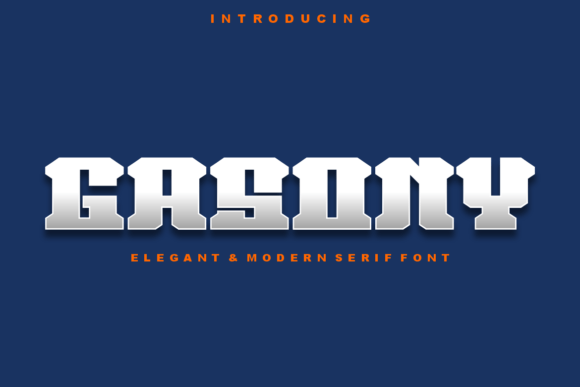 Gasony: A Bold and Futuristic Display Font for Modern Web Design