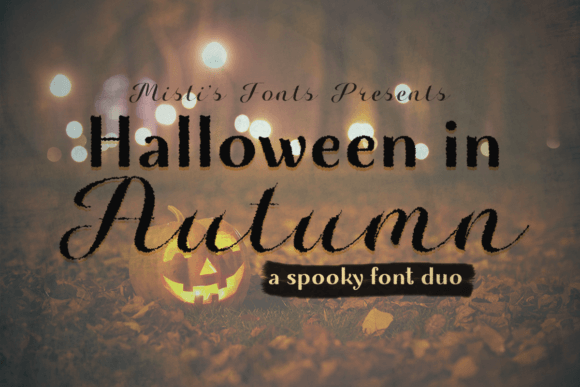 Halloween in Autumn: A Spooky and Fun Font Duo