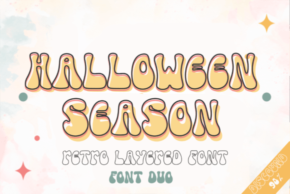 Halloween Season: A Playful and Retro Display Font for Editorial Design