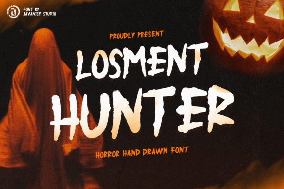 Losment Hunter: A Spooky Yet Charming Display Font for Crafters