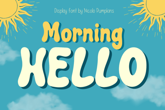 Morning Hello: A Groovy Display Font for Crafting Authentic Brand Moments