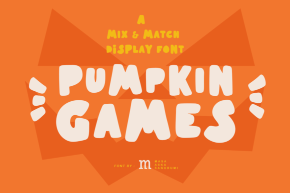 Pumpkin Games: A Whimsical and Spooky Display Font for Crafters