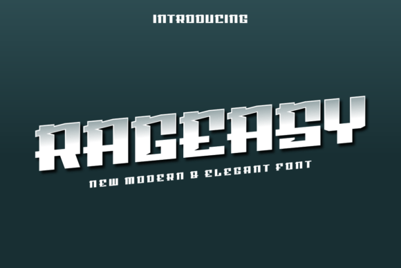 Rageasy: A Modern Display Font for Eye-Catching Web Design