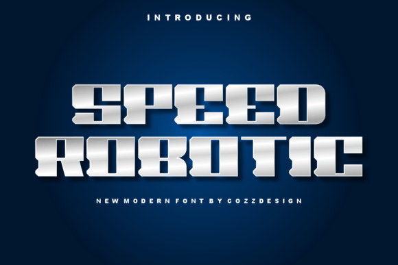 Speed Robotic: A Futuristic Display Font for Bold Campaigns