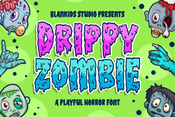 Transform Your Brand with Drippy Zombie Font